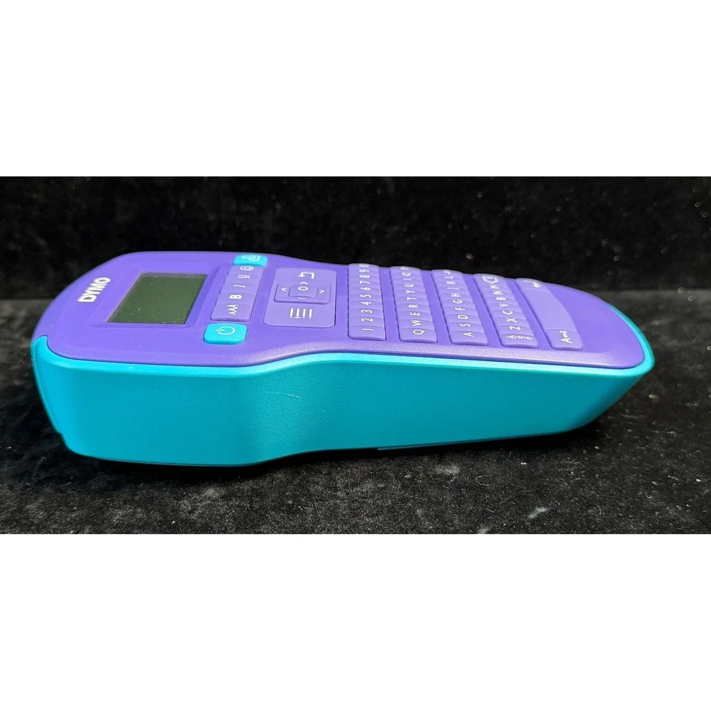 Dymo ColorPop Label Maker: Purple/Teal Handheld QWERTY D1 Printer 2002150, WORKS